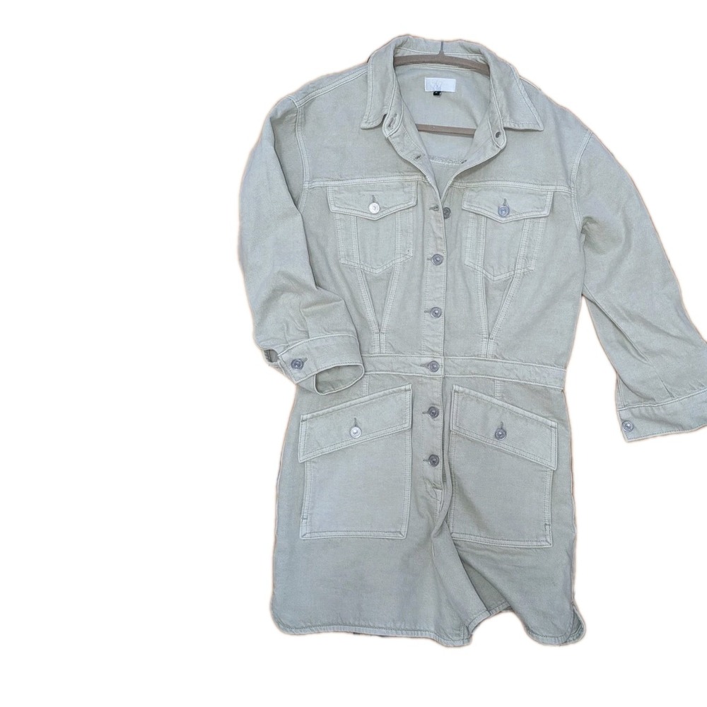 7 for all mankind Denim Romper Large Festival Grunge Coastal Cowgirl Utilitarian